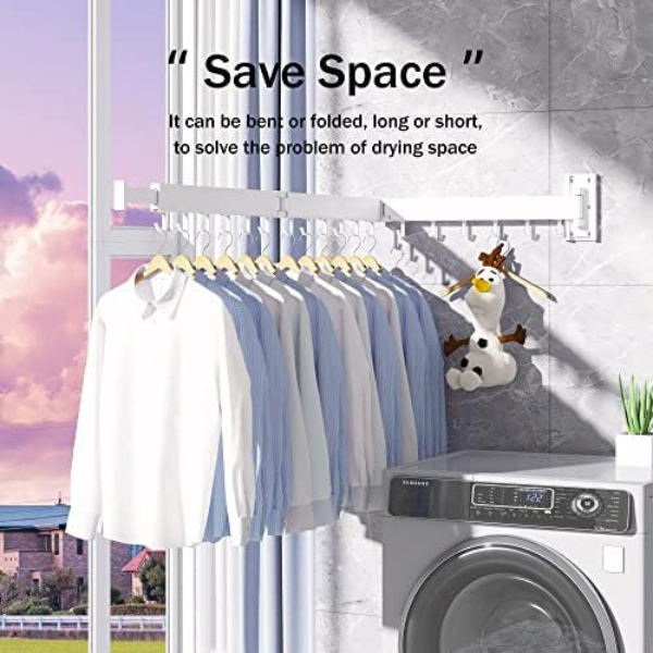 wall mount collapsible hangers Laundry Organiser Hangable Room Installation