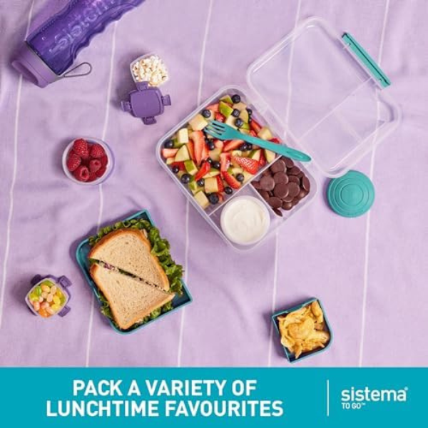 KLIP IT PLUS Leakproof Food Storage Containers | 1 L | Airtight, Stackable & Nestable Meal Prep Containers with Lids | School Lunch Boxes | BPA-Free | 3 Count