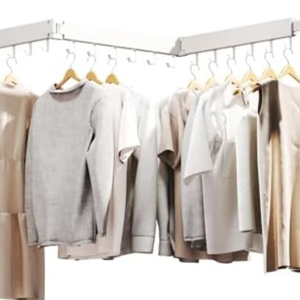 wall mount collapsible hangers Laundry Organiser Hangable Room Installation