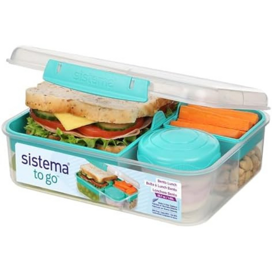 KLIP IT PLUS Leakproof Food Storage Containers | 1 L | Airtight, Stackable & Nestable Meal Prep Containers with Lids | School Lunch Boxes | BPA-Free | 3 Count
